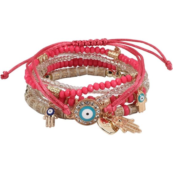 New Bohemian Bracelets for Women Stretch Multilayer Colorful Beads Brace… main image 9
